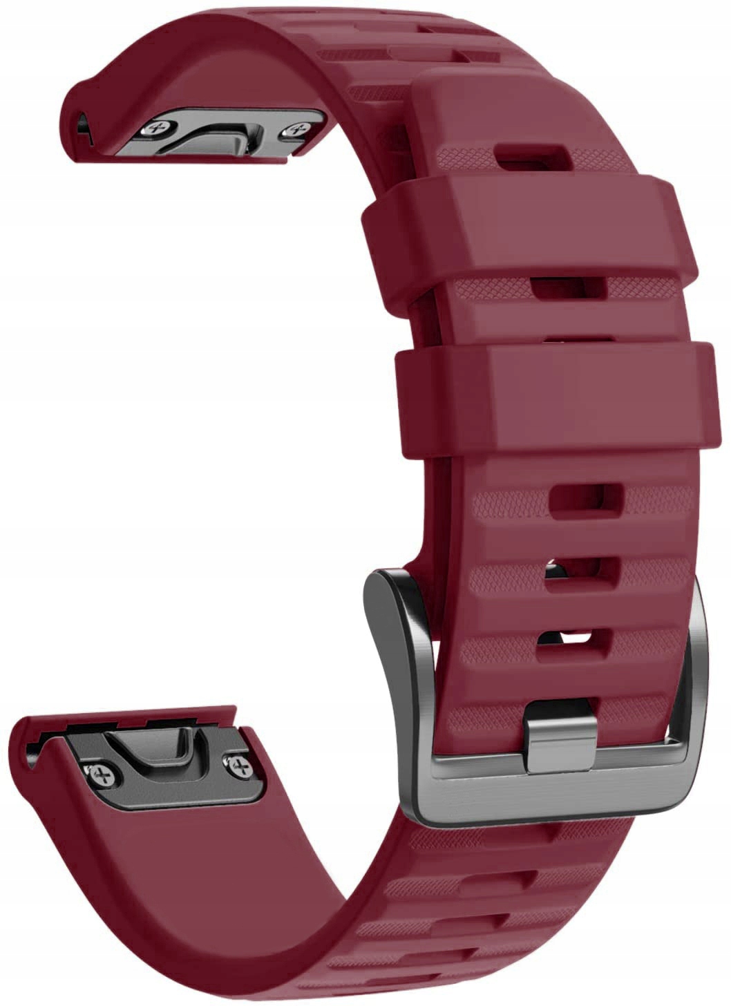 Burgundowy Pasek Garmin Fenix 7X Solar szer. 26mm