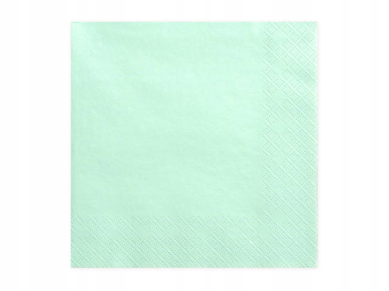 MIĘTOWE Serwetki papierowe - 33x33cm - 20 sztuk
