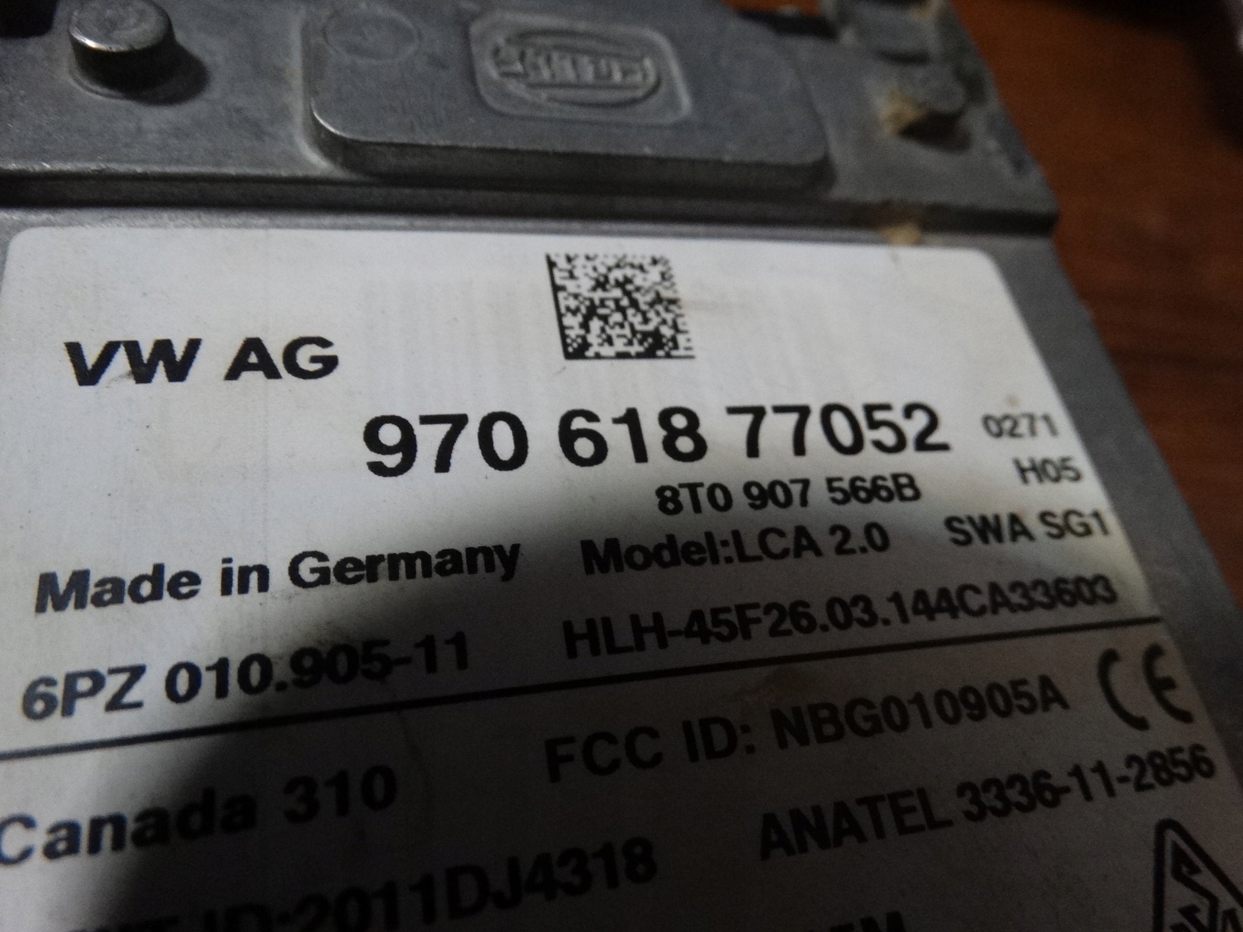 ASYSTENT stěny RUCHU PORSCHE PANAMERA 970 1