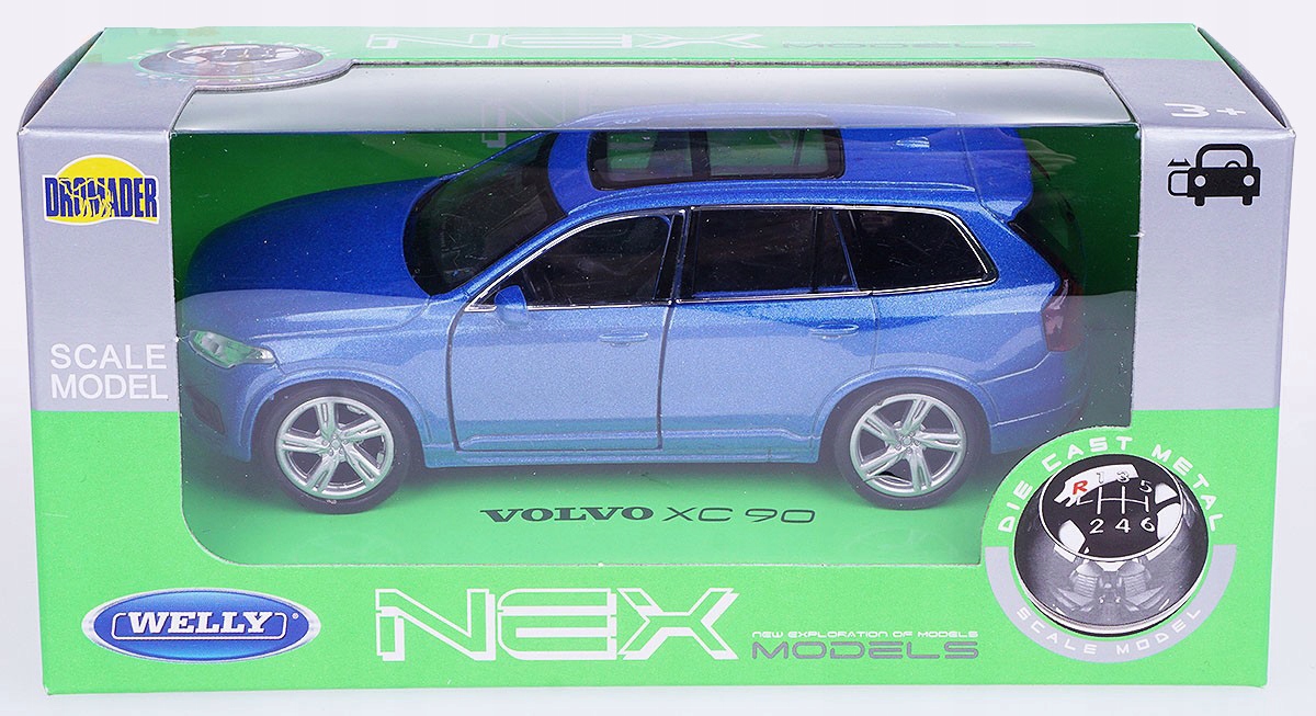 VOLVO XC90 MODEL METALOWY WELLY 1:34/39 NIEBIESKI Rodzaj pojazdu samochód osobowy