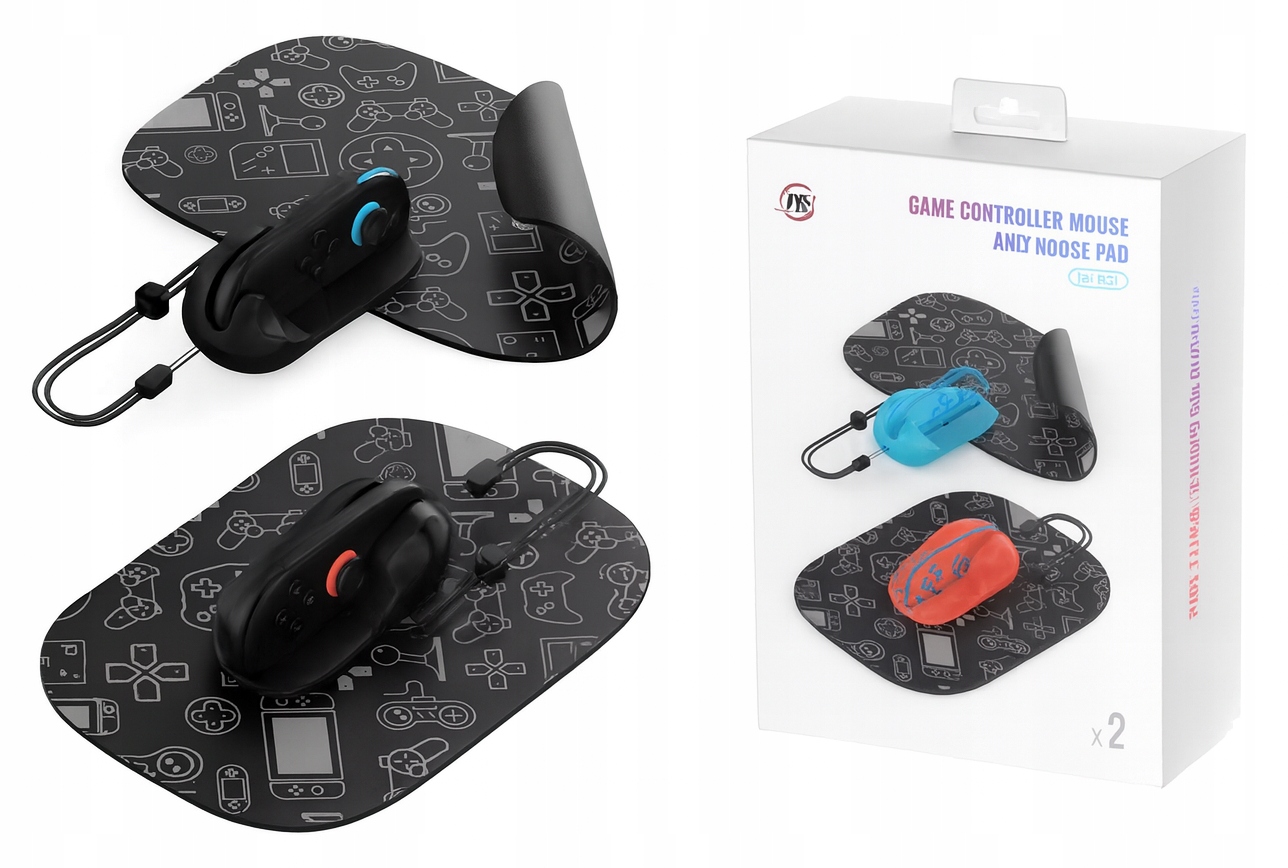 2x Uchwyt Mouse-Mode Joy-Con i Podkładka Precyzyjna Mysz Nintendo Switch 2
