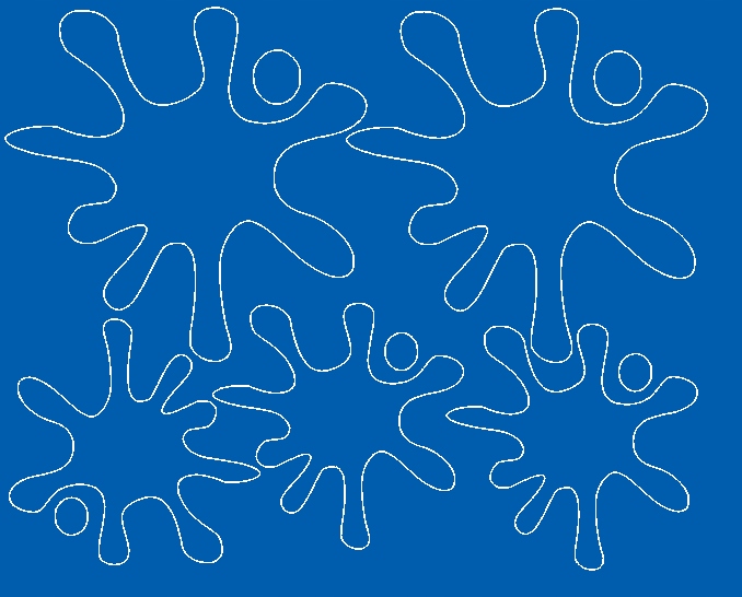 NAKLEJKI KLEKSY KLEKS naklejki maskujące niebieski