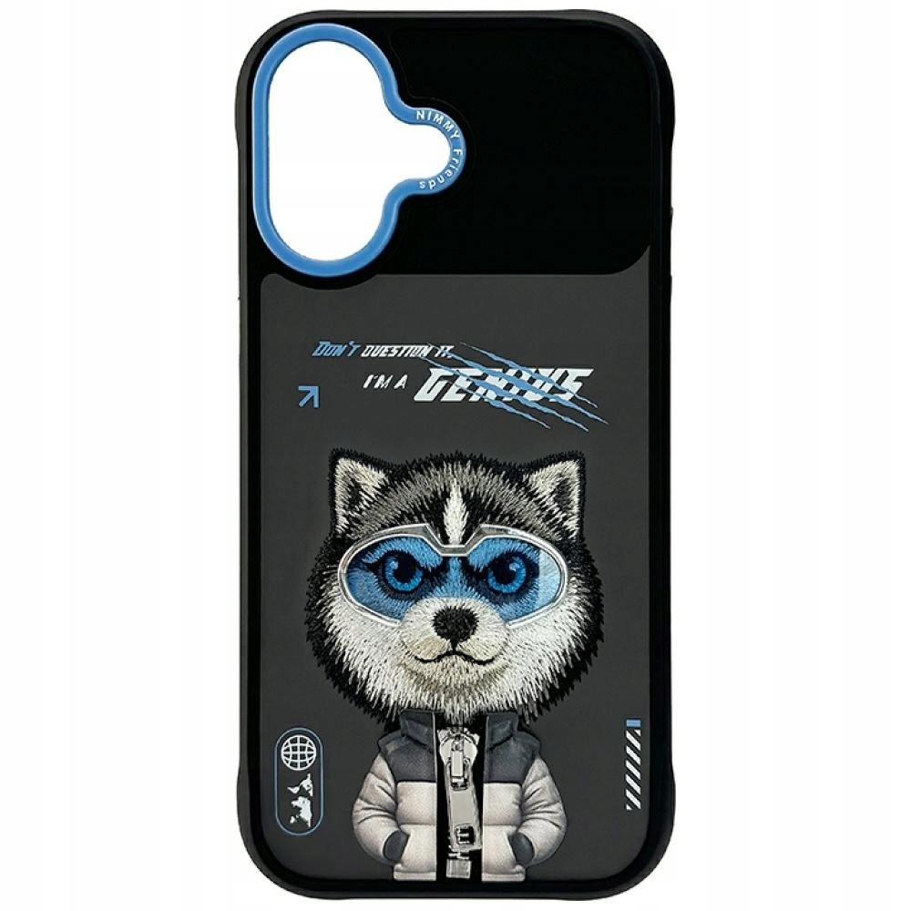 Etui Nimmy Cool&Cute 2.0 Wolf do iPhone 17 czarny