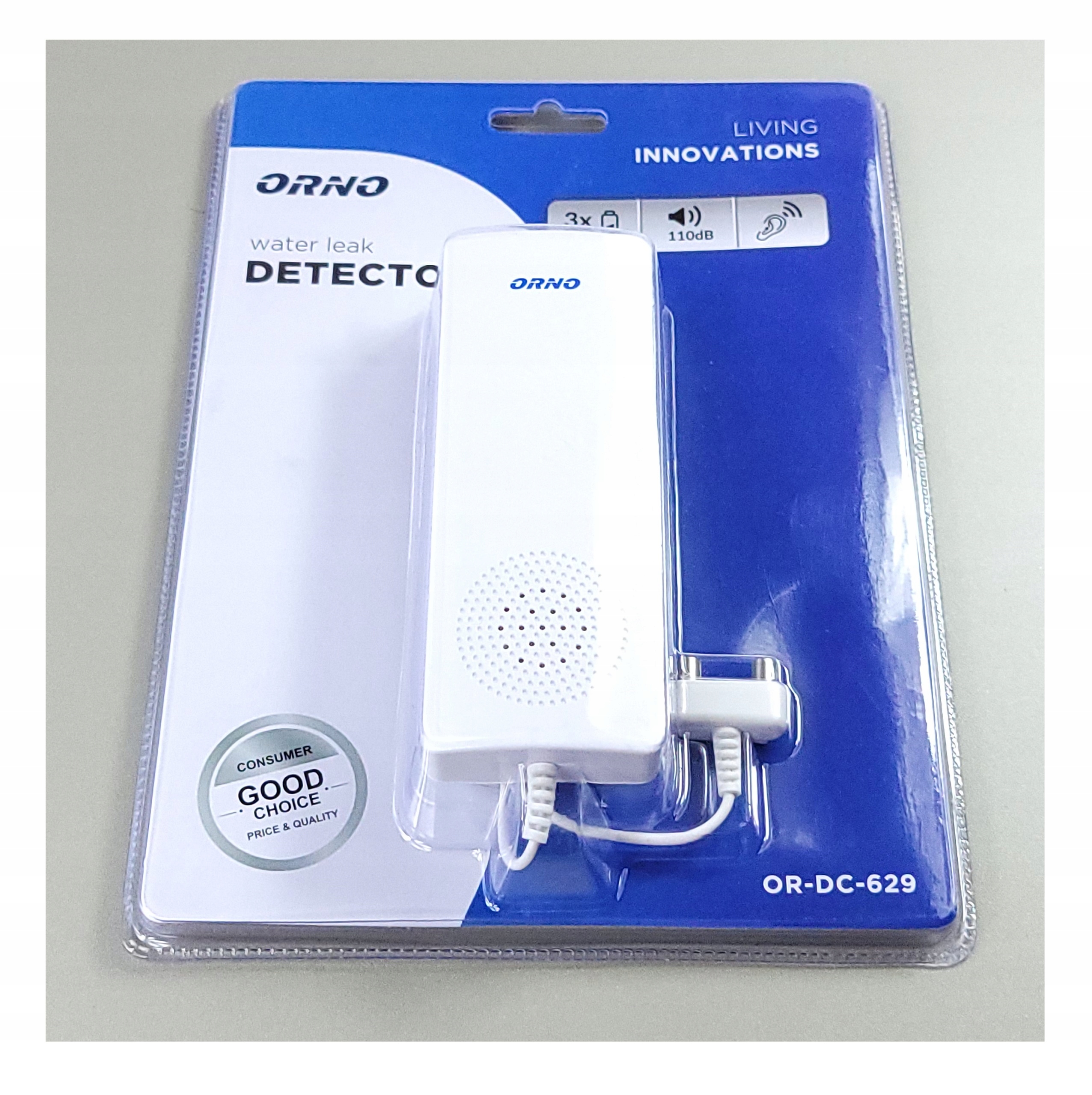 CZUJNIK ZALANIA WODĄ WODY BEZPRZEWODOWY BATERYJNY EAN (GTIN) 5900378650768