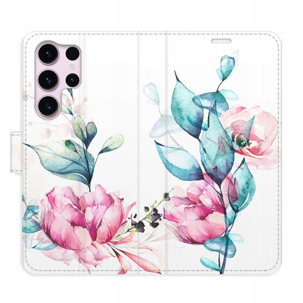 Etui z klapką iSaprio Beautiful Flower do Samsung Galaxy S23 Ultra