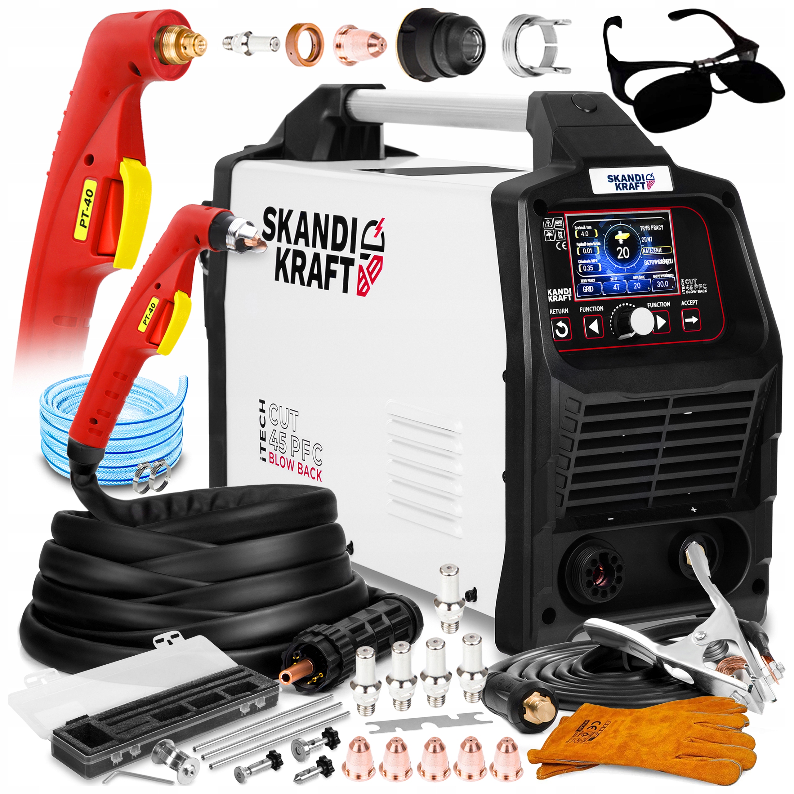 Plazmová Řezačka Plazmová Skandi Kraft Cut 45 Pfc Blow Back Synergie 30 MM