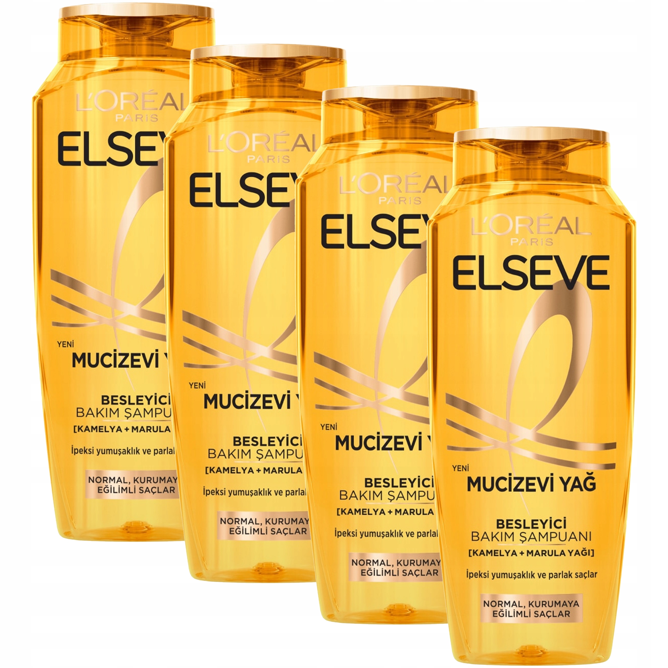 Šampon Výživný pro suché vlasy Elseve Magická síla olejů 4 x 300 ml