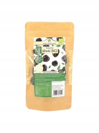 3x sušené švestky Bio 250 g Pięć Przemian