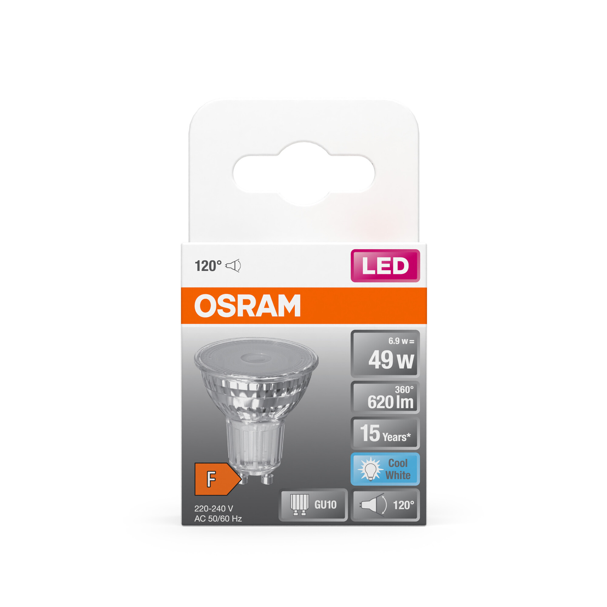 Żarówka LED GU10 6,9W=80W 4000K 120ST OSRAM Marka Osram
