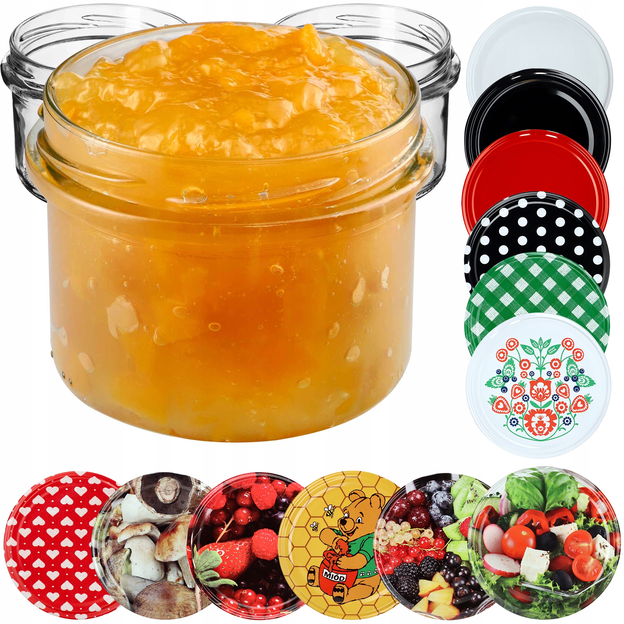 

10x Słoiki 235ml Wieczko FI82 Na Dżem Pasztet