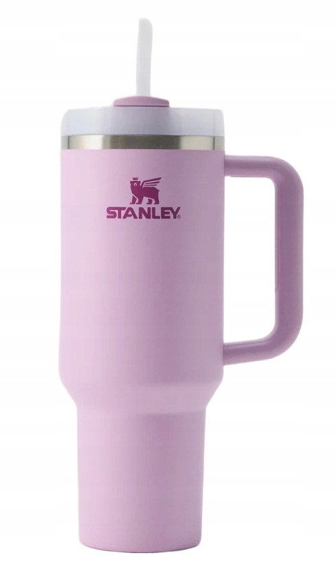 Kubek Stanley 1200ml Z Słomką Pokrywką I Uchwytem Termiczny Fioletowy