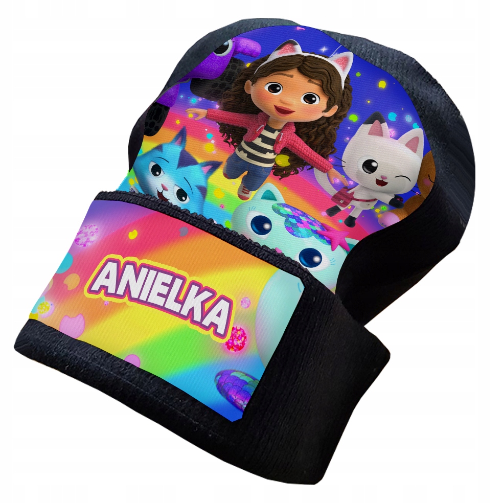 CZAPKA ZIMOWA KOCI DOMEK GABI IMIĘ KSYWKA WZORY !