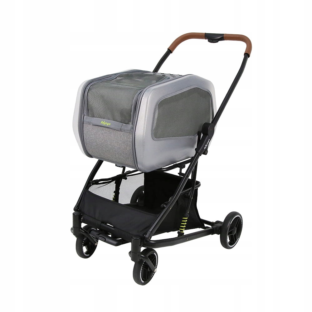 Levně Kočárek přepravka pro psy koček Ibiyaya Neorider FS2360-G 59 x 103 x 85 cm