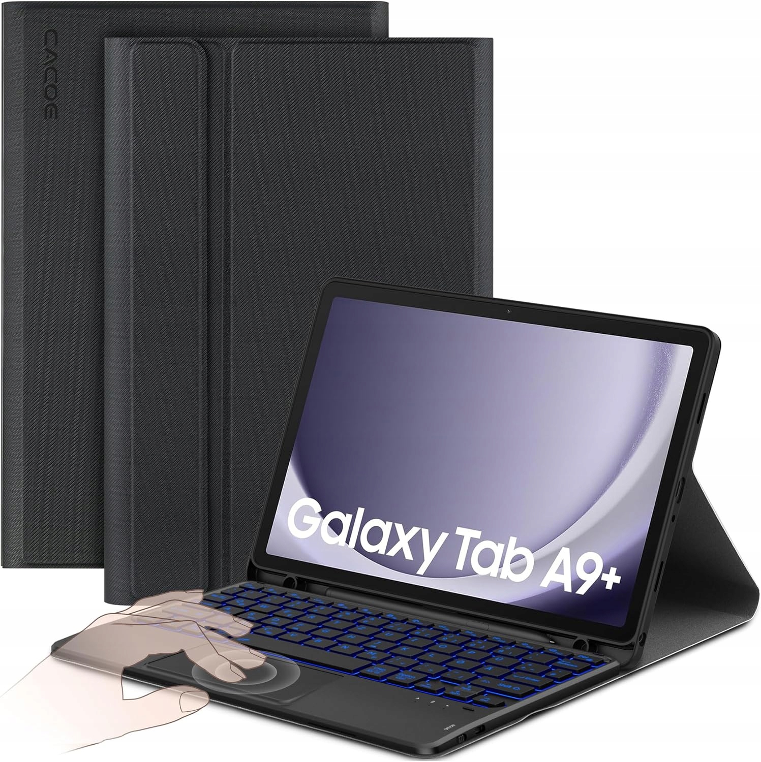 Magnetyczne Etui Cacoe Klawiatura Azerty Touchpad Do Galaxy Tab A9+