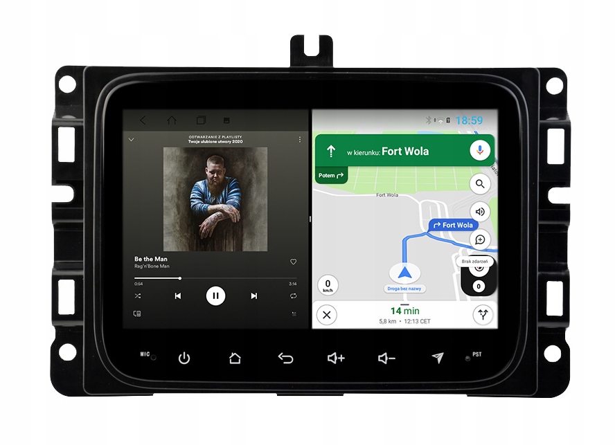 Dodge Ram Jeep Compass Renegade Rádio Navigace Android Carplay Aplikace