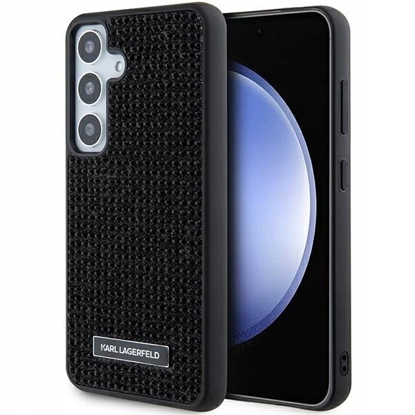 Etui Karl Lagerfeld Rhinestone Metal Logo na Samsung Galaxy S24 czarne