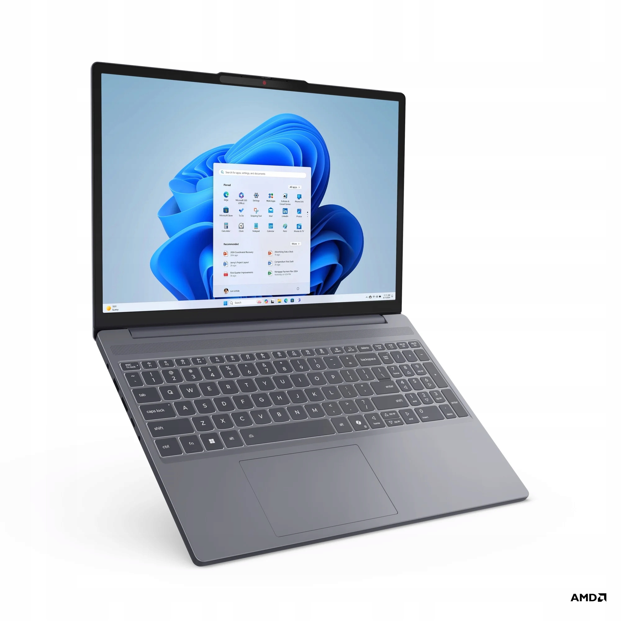Lenovo IdeaPad Slim 3 15ARP10 Luna Grey (83K7009HCK