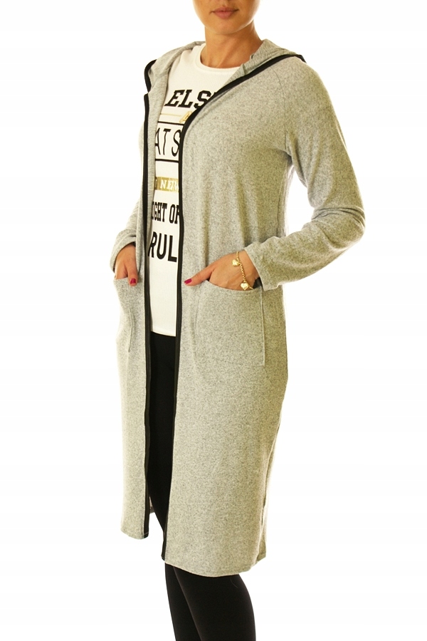 

Maxi długa lużna dresowa narzutka bluza 1036#