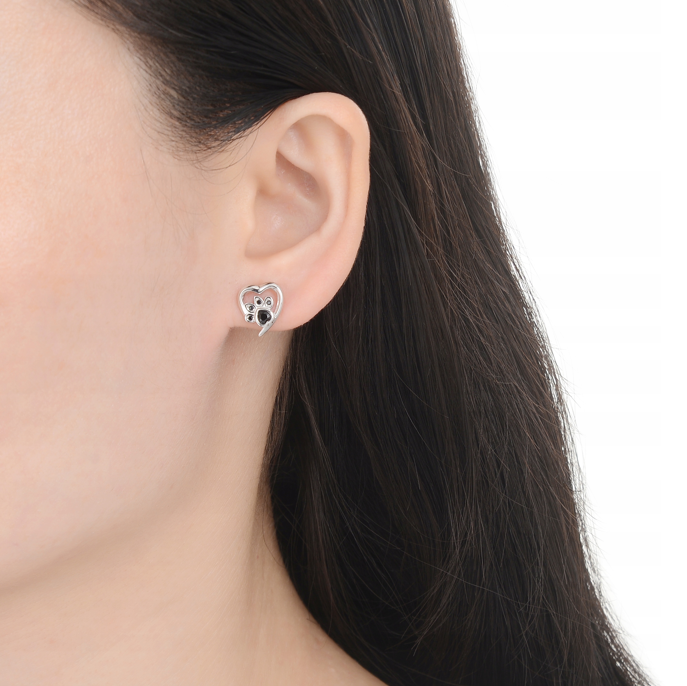 KOLCZYKI 925 DLA DZIEWCZYNKI łapki wkrętki GRAWER Materiał Srebro