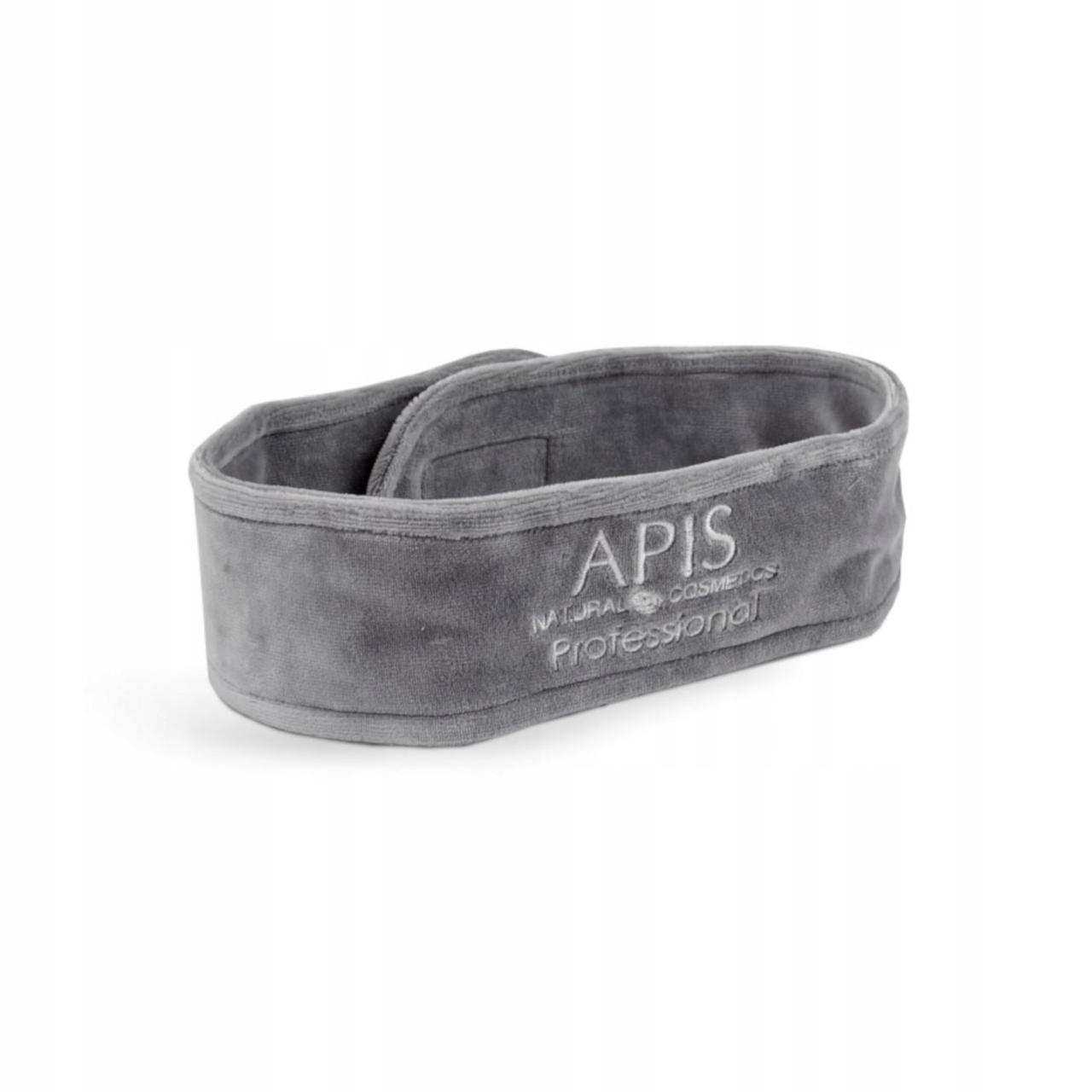 

Apis opaska kosmetyczna welurowa z logo szara