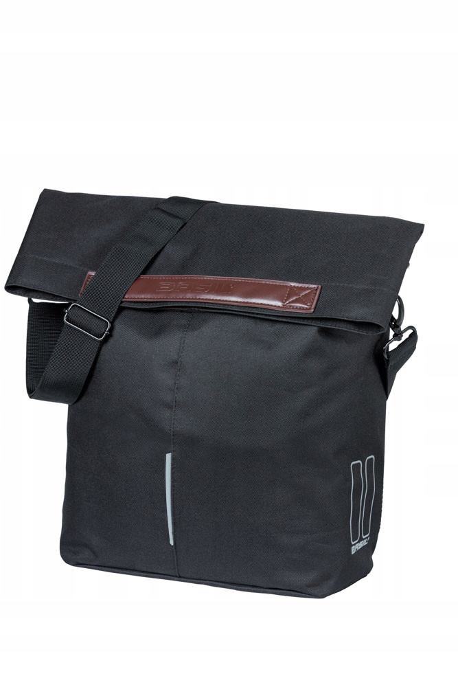 Sakwa jednostronna Basil Shopper City Mik Hooks Czarna