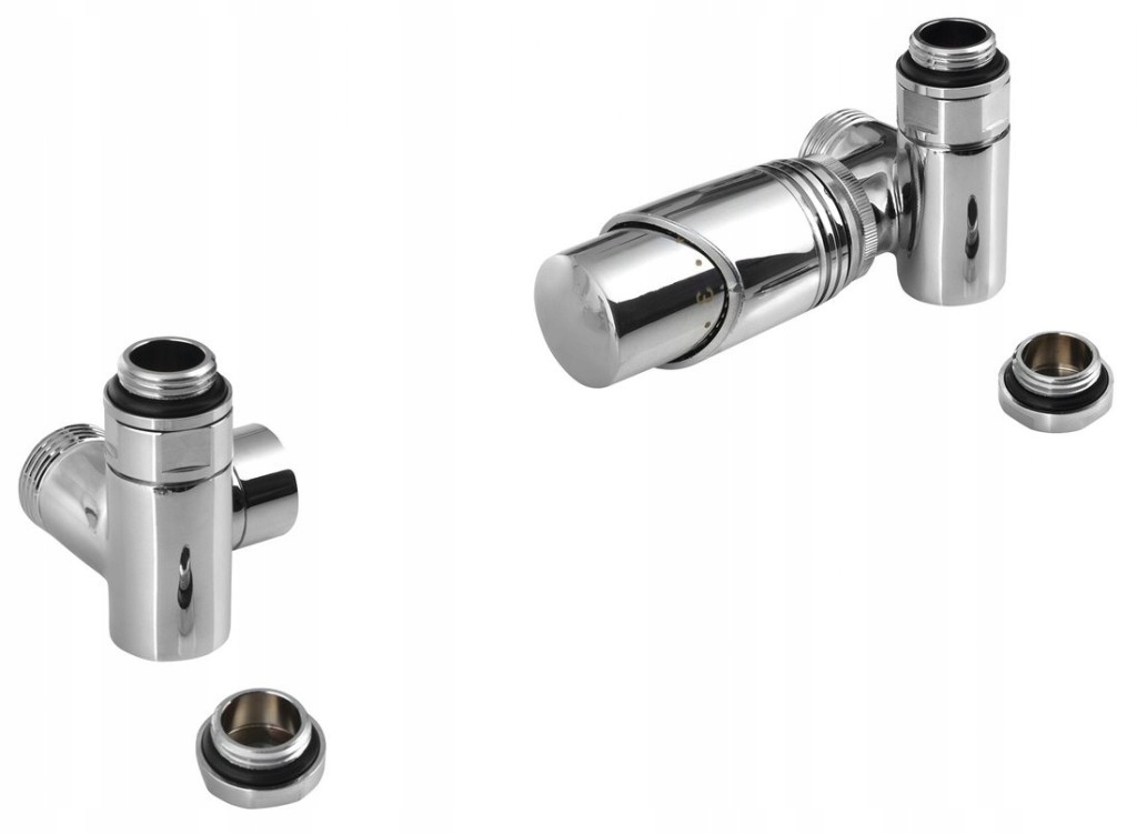 Wicher Eck Combi termostatický rohový pripojovací set, chróm (600.3
