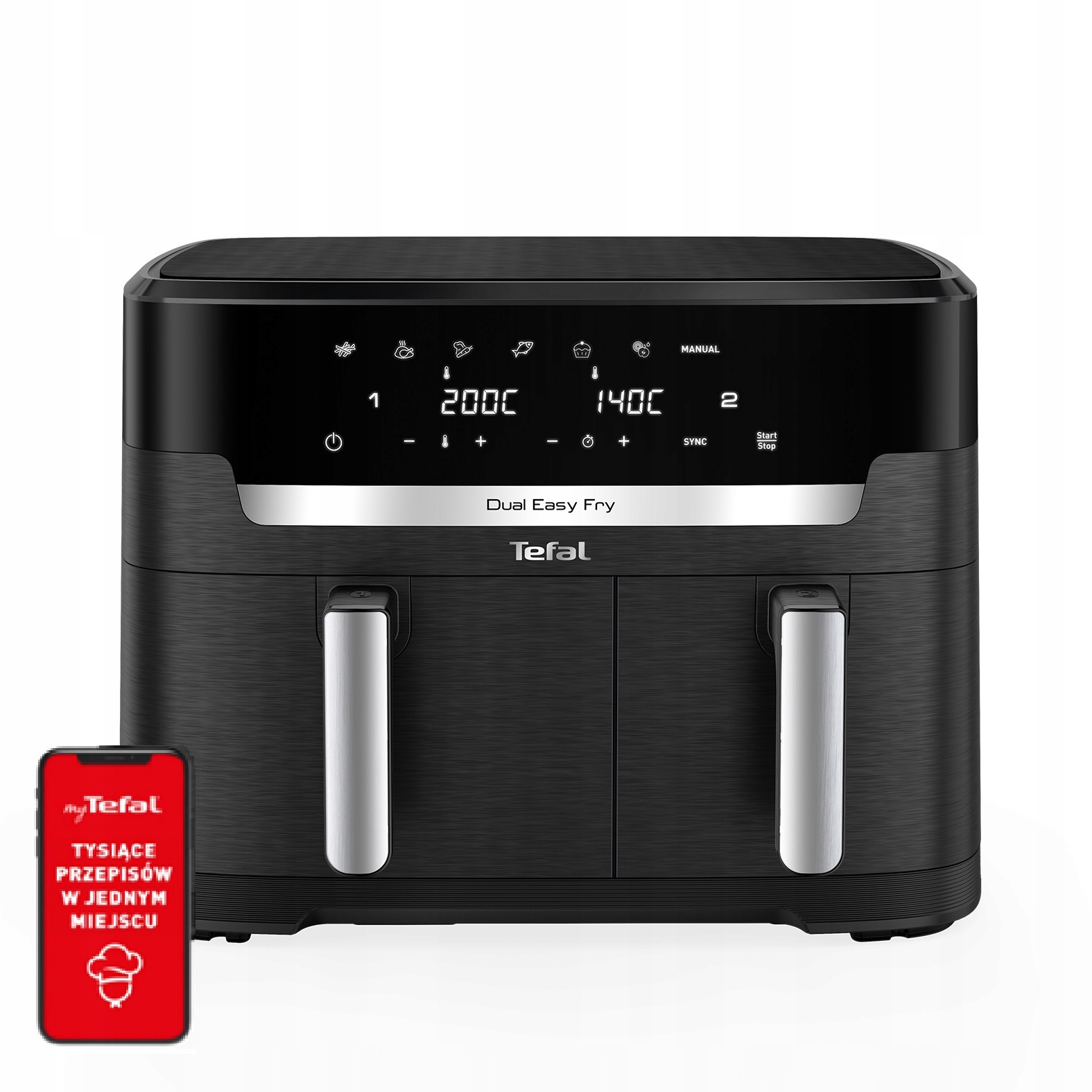 Frytkownica beztłuszczowa Tefal EY9428E XXL