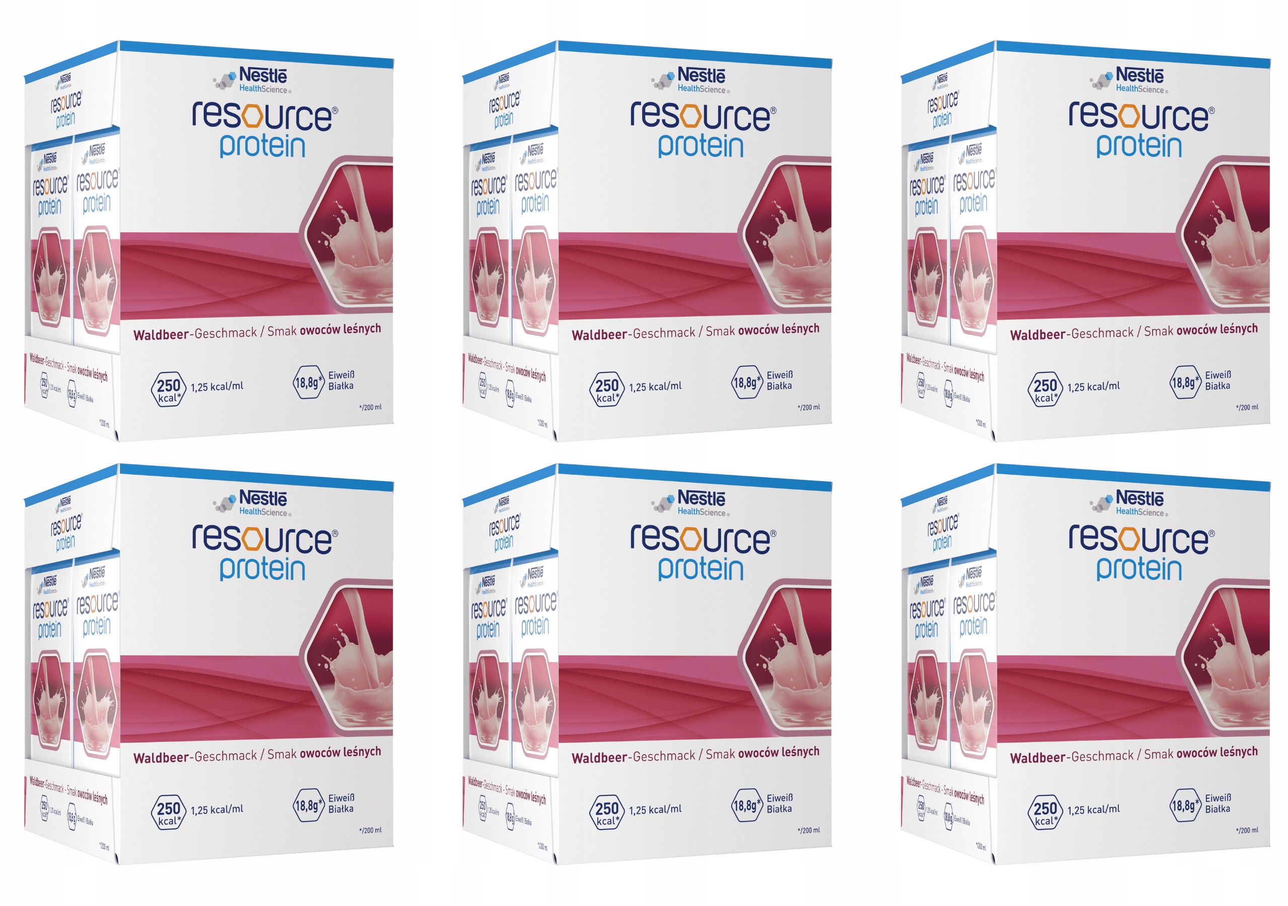 Resource Protein owoce leśne zestaw 24x200ml