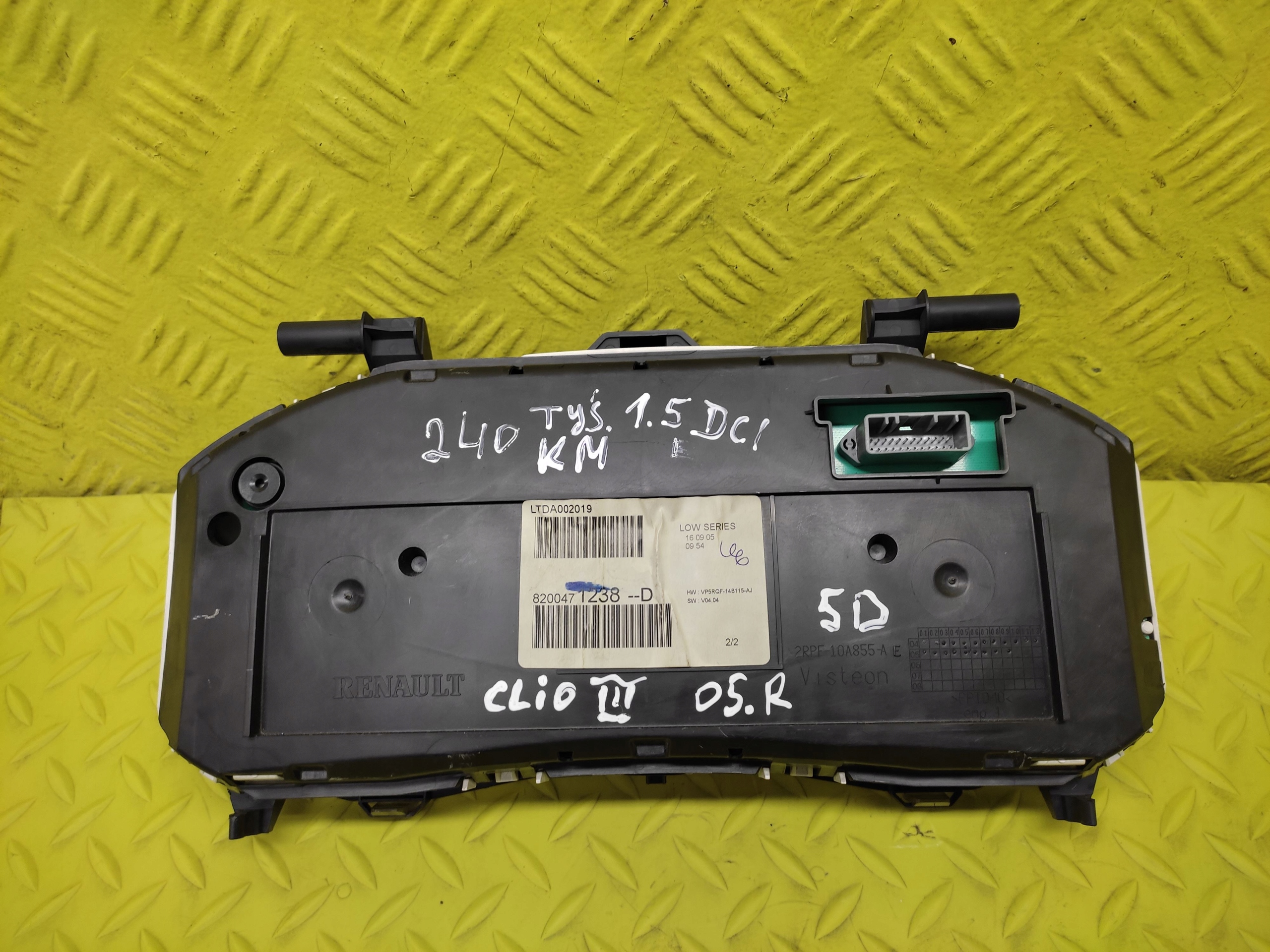 RENAULT CLIO III 1.5 DCI dials dials 8200471238