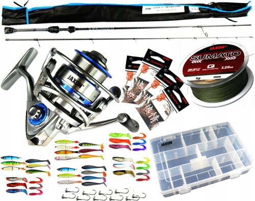 pro Zestaw Spinningowy jaxon Wędka 50 przynęt Z41