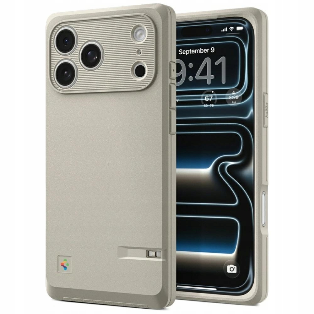 Pouzdro Spigen Classic Ls MagSafe pro iPhone 17 Pro, kamenné