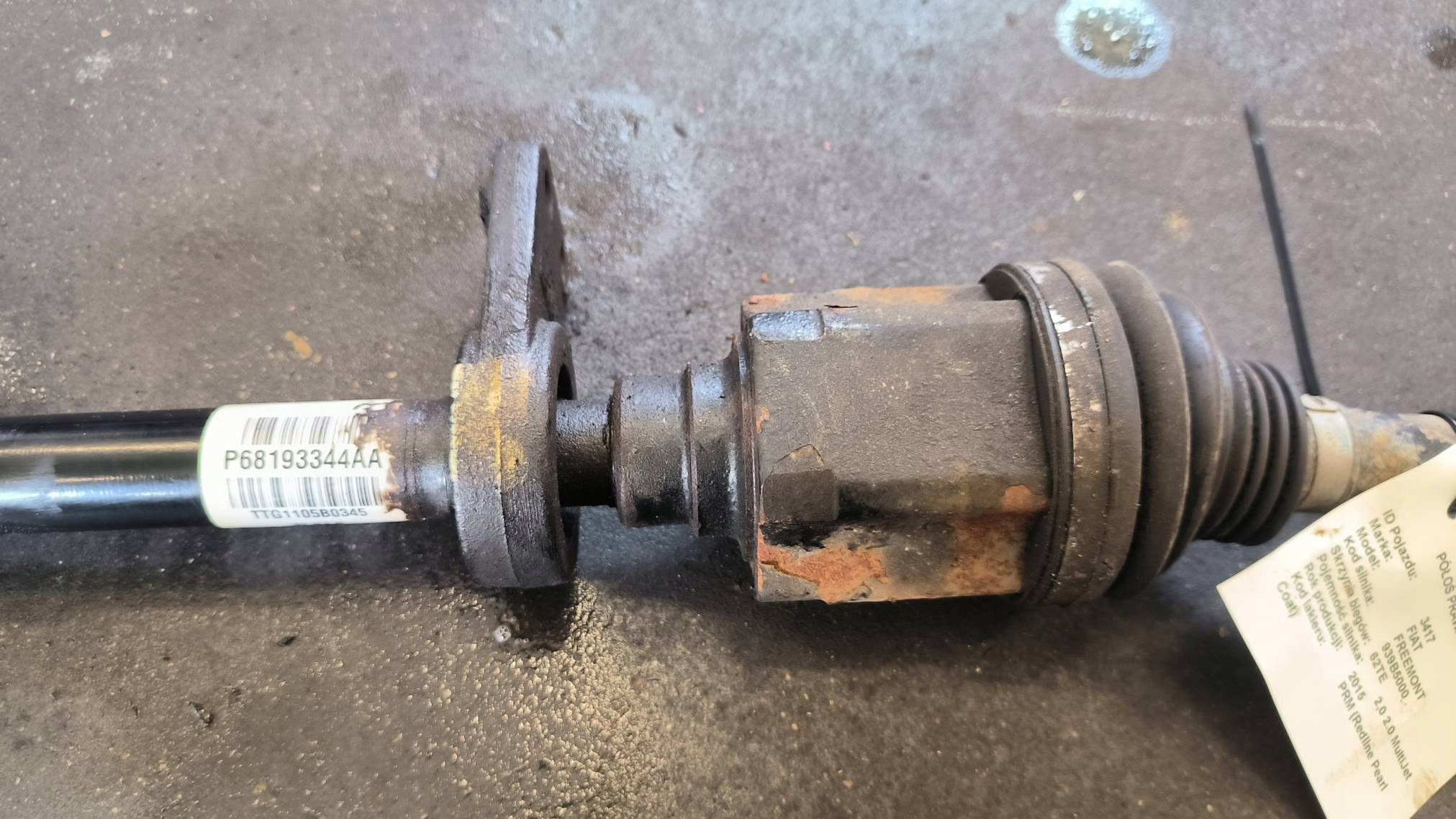 semi-axis right front 68193344AA FIAT FREEMONT