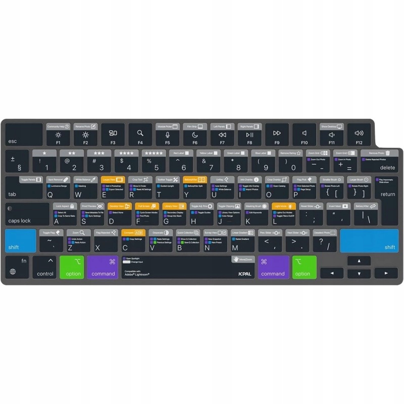 Nakładka na klawiaturę do Lightroom dla MacBook Air 13" (M2/M3)