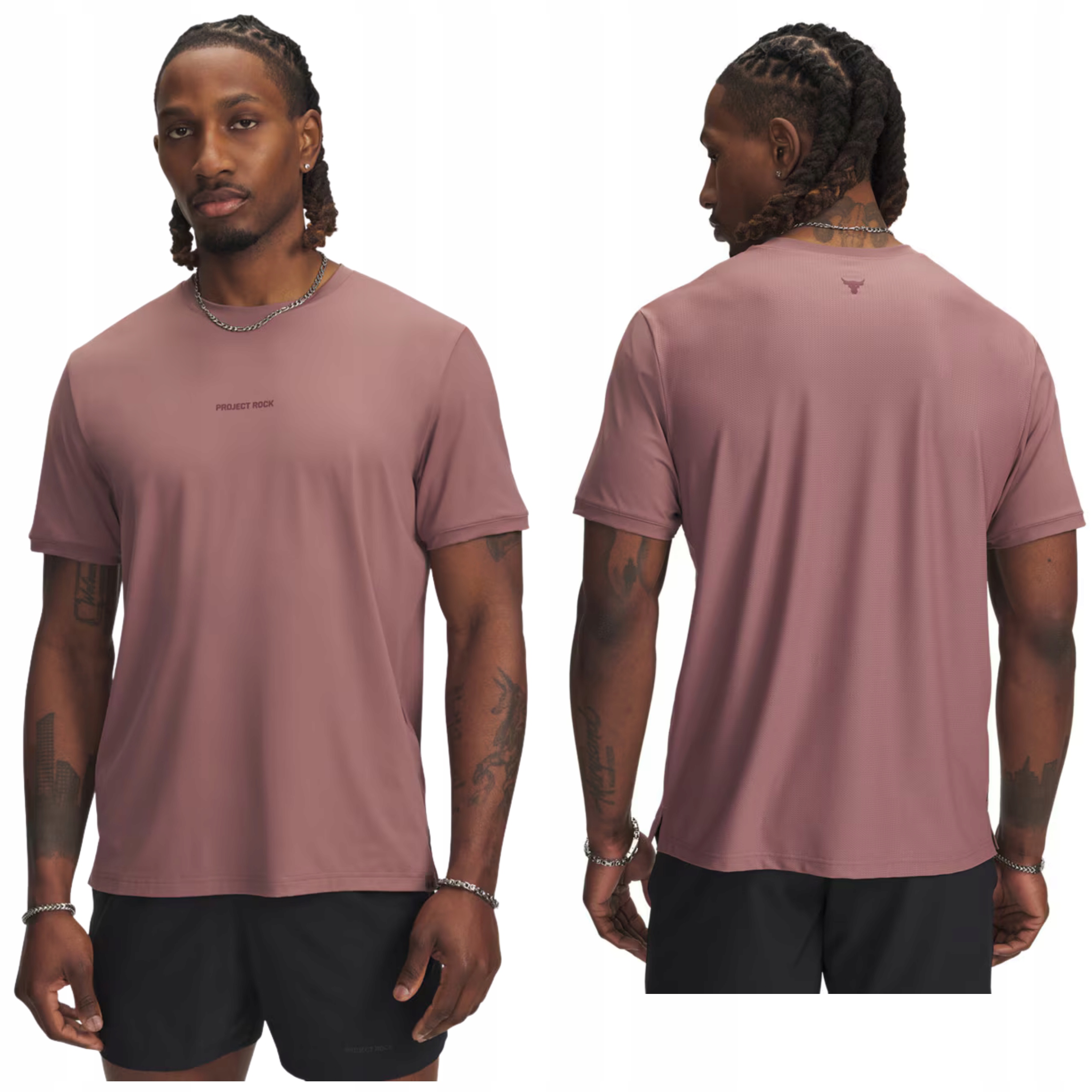 Under Armour Koszulka Męska Sportowa T-shirt Project Rock Iso Chill M