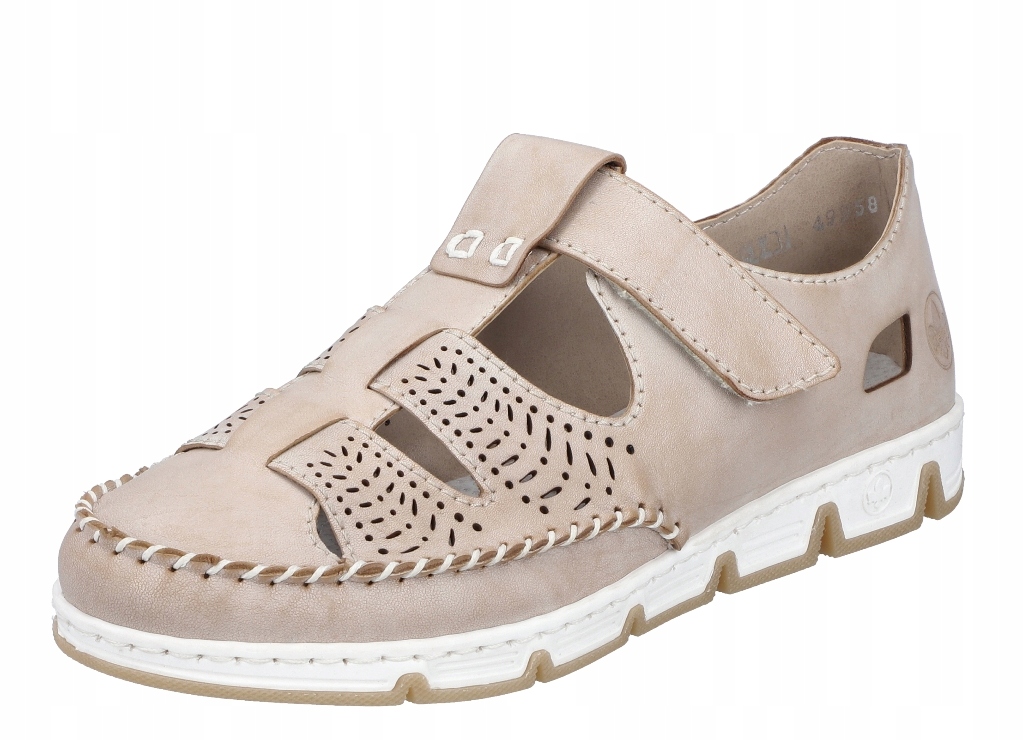 Rieker 49958-61 36 béžové kožené polobotky