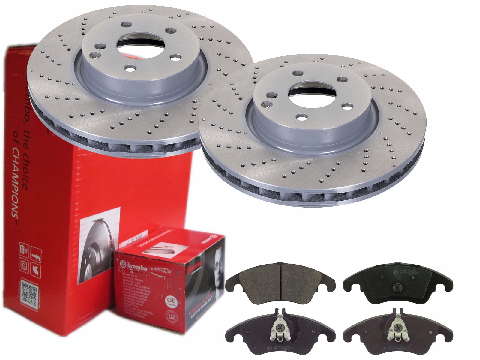 Диски колодки BREMBO передній MERCEDES C W204 322mm