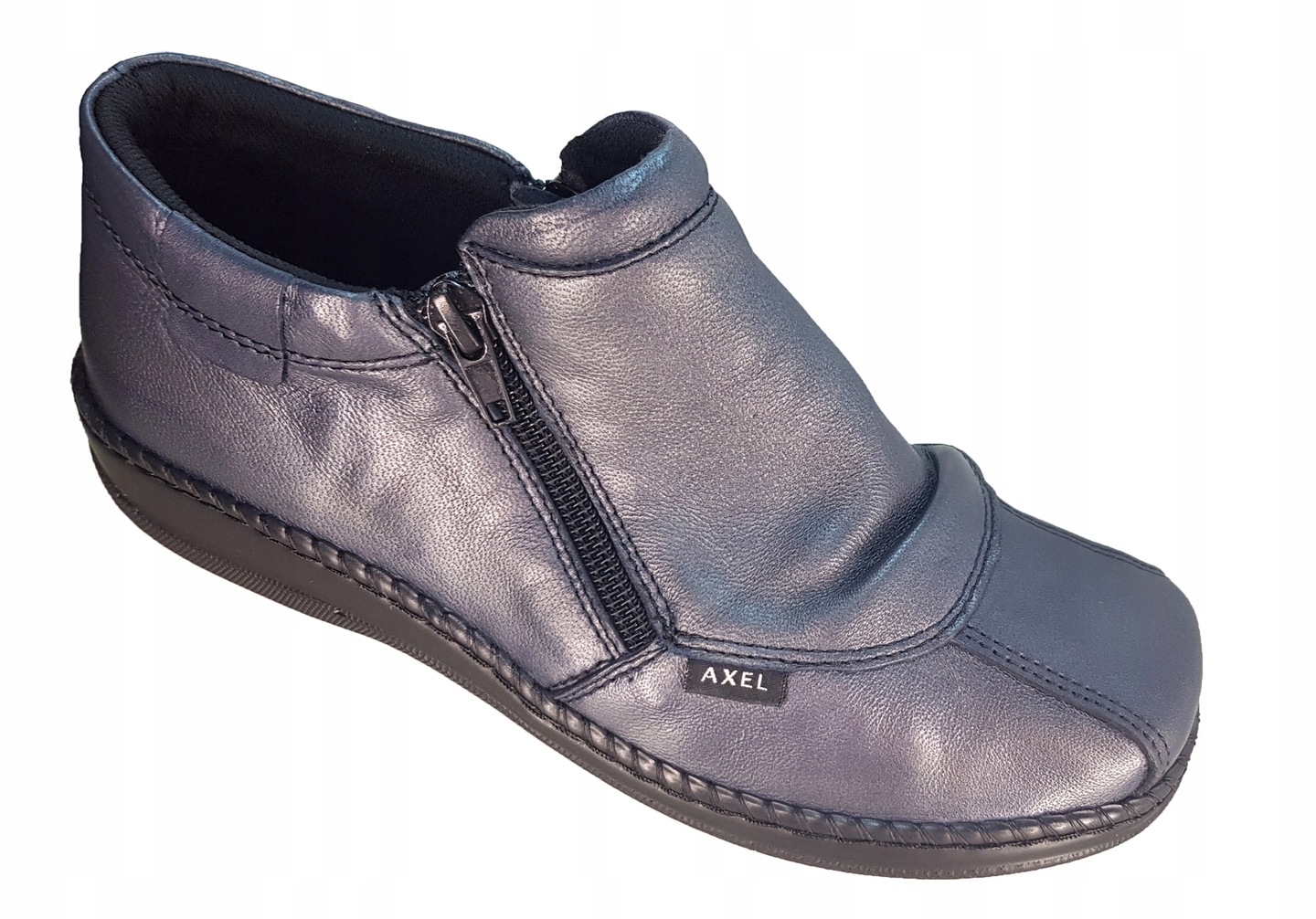 Axel Comfort Dámské Polobotky 4158 Kožené Marine Gold vel. 43 Tuhost H