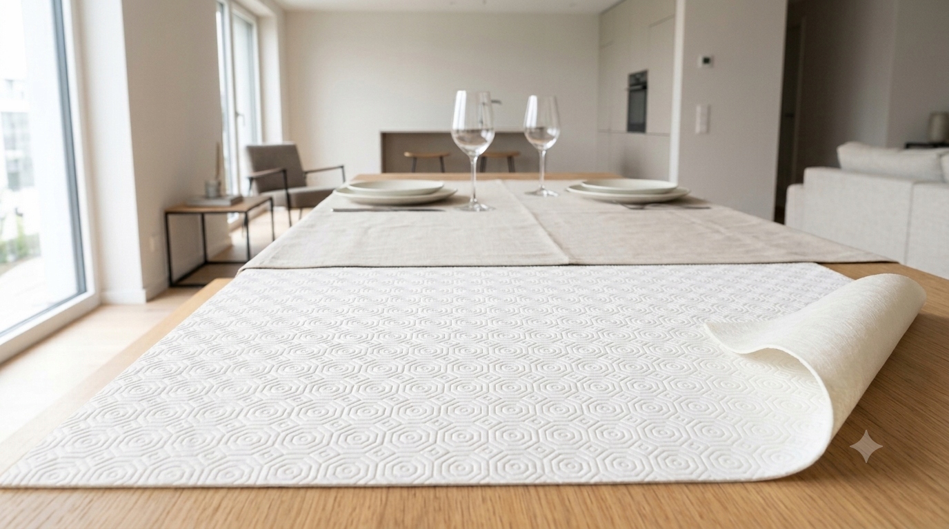 Podložka pod ubrus Molton tlumící tlustou protiskluzovou podložku 400 x 135 cm