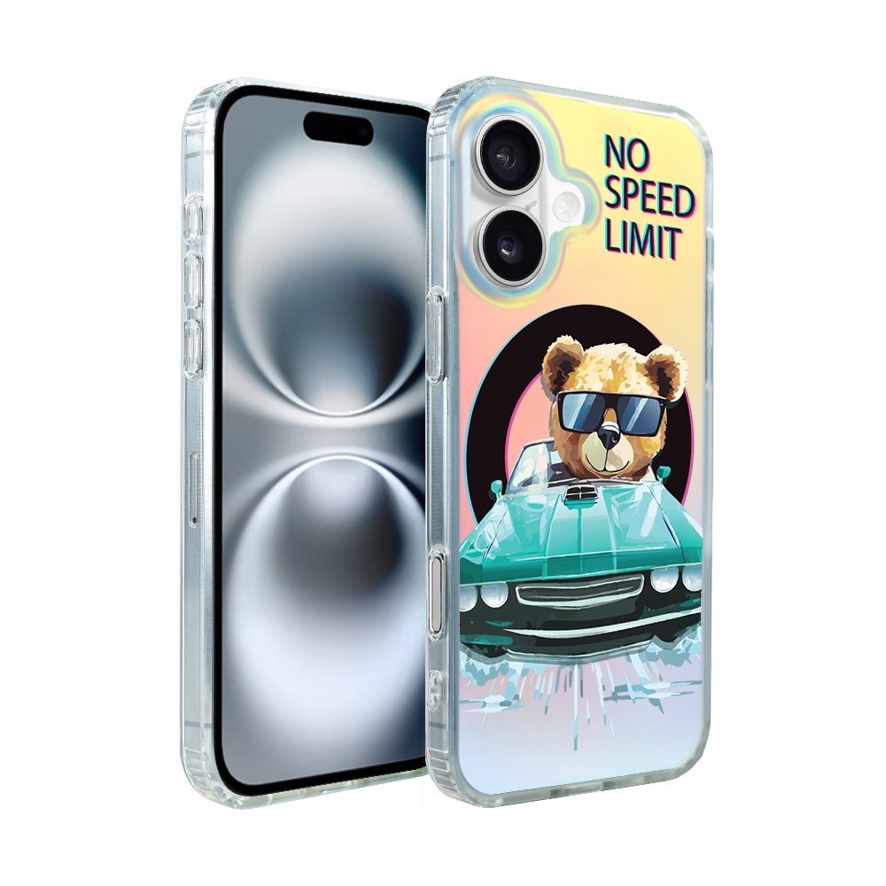 Pouzdro pro iPhone 16 Ibizu s MagSafe, měnící barvu, modré auto