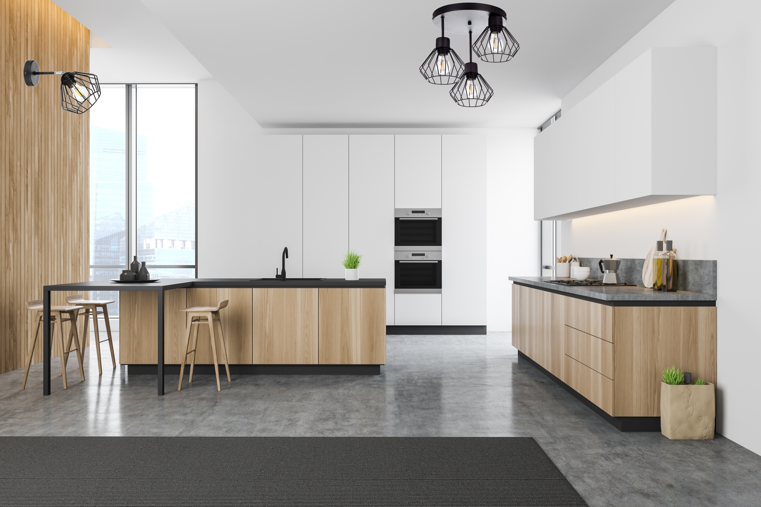 KINKIET DRUCIANY LOFT LED EDISON LAMPA Długość/wysokość 20 cm