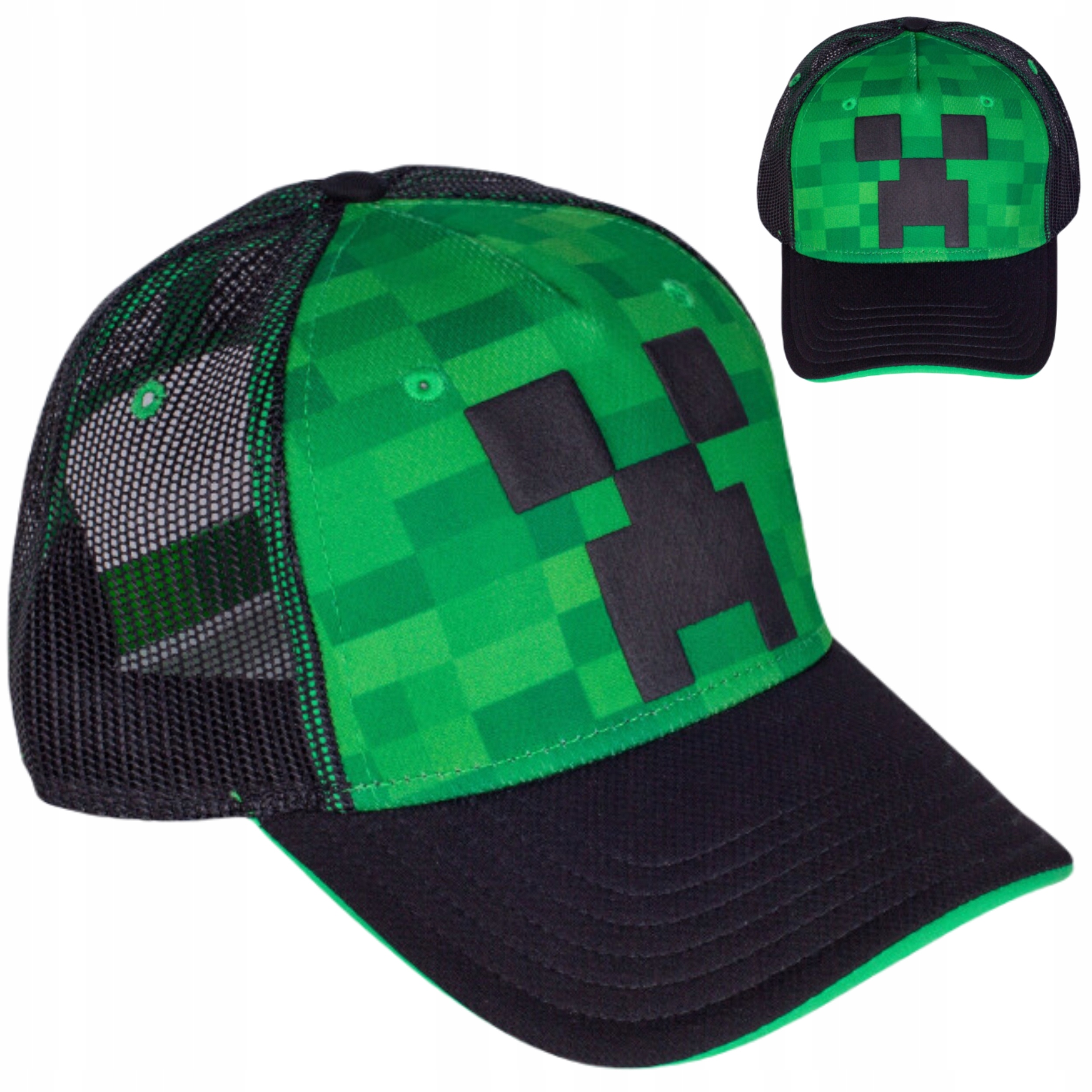 

Czapka Z Daszkiem Minecraft Creeper 3D Letnia