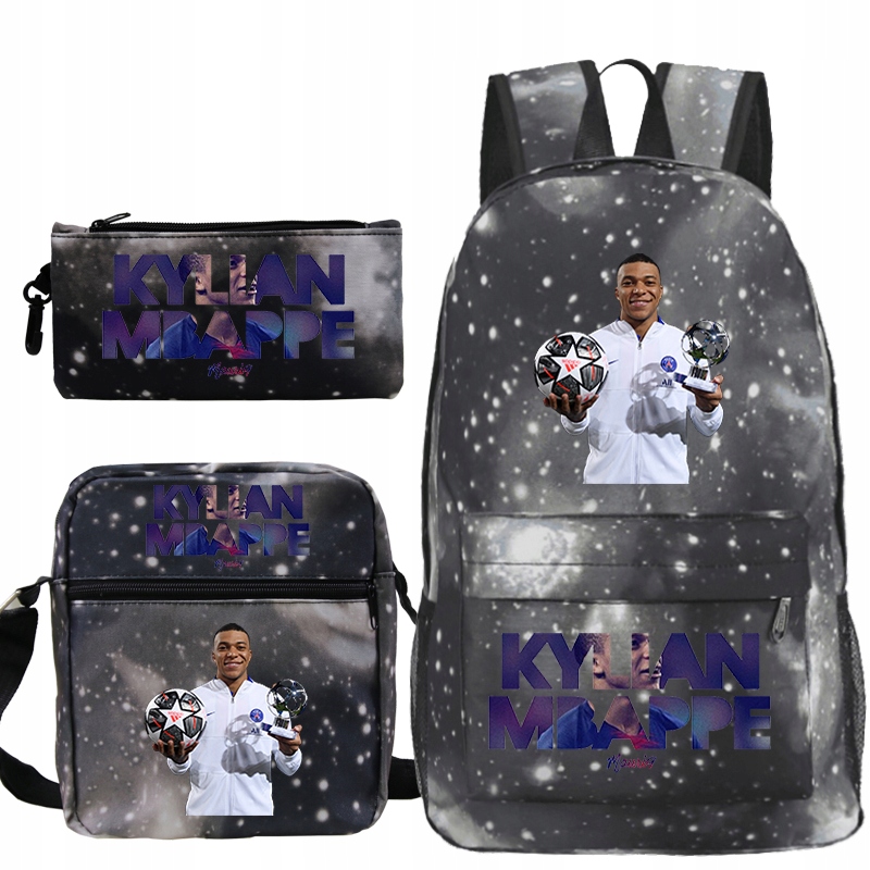 KYLIAN MBAPPE ZESTAW PLECAK TORBA PIÓRNIK WZORY