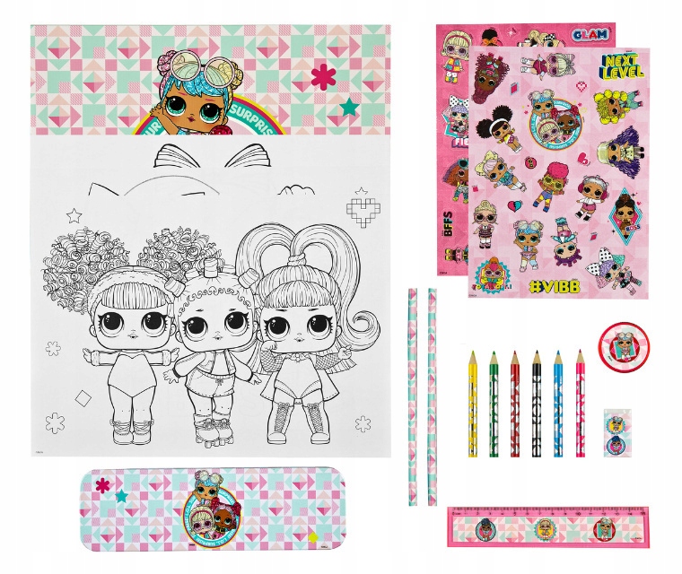 Zestaw przyborów szkolnych LOL SURPRISE Kolorowank Marka Undercover