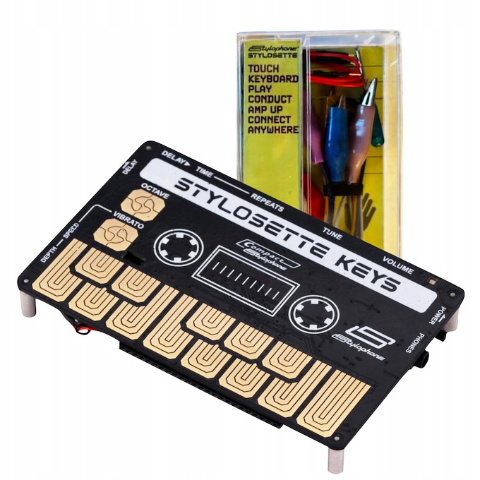 Stylophone Stylosette Mini Syntezator Dotykowy jak Kaseta Zestaw w