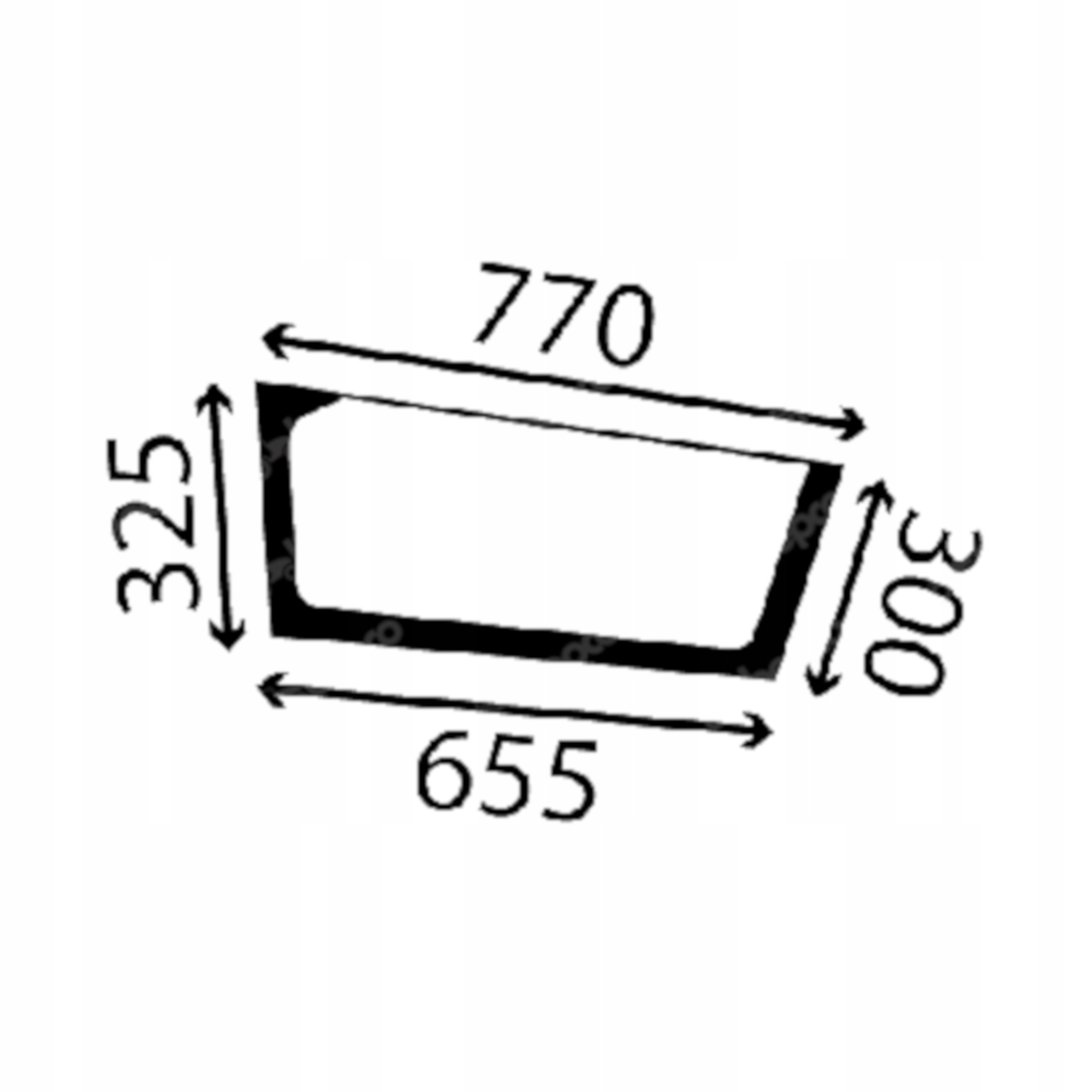 čelní sklo pro traktoru Fendt spodní dveře P524810030330