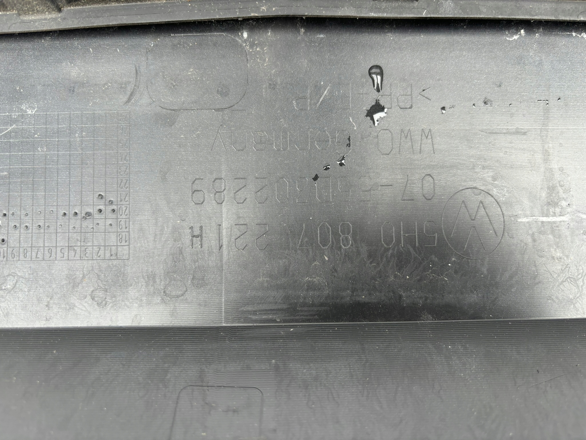 VW GOLF 8 VIII 5H bumper front 5H0807221H RB35
