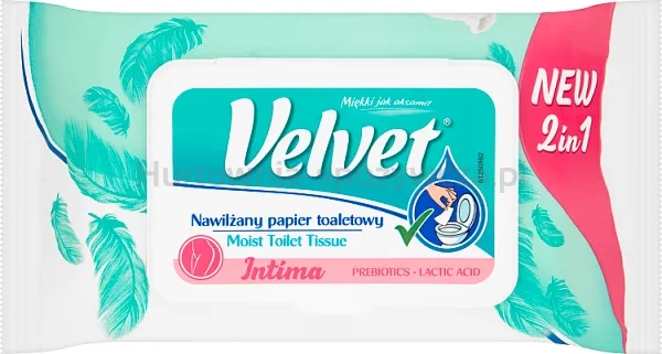 Velvet Vlhčený toaletní papír Intima 48 Kusů