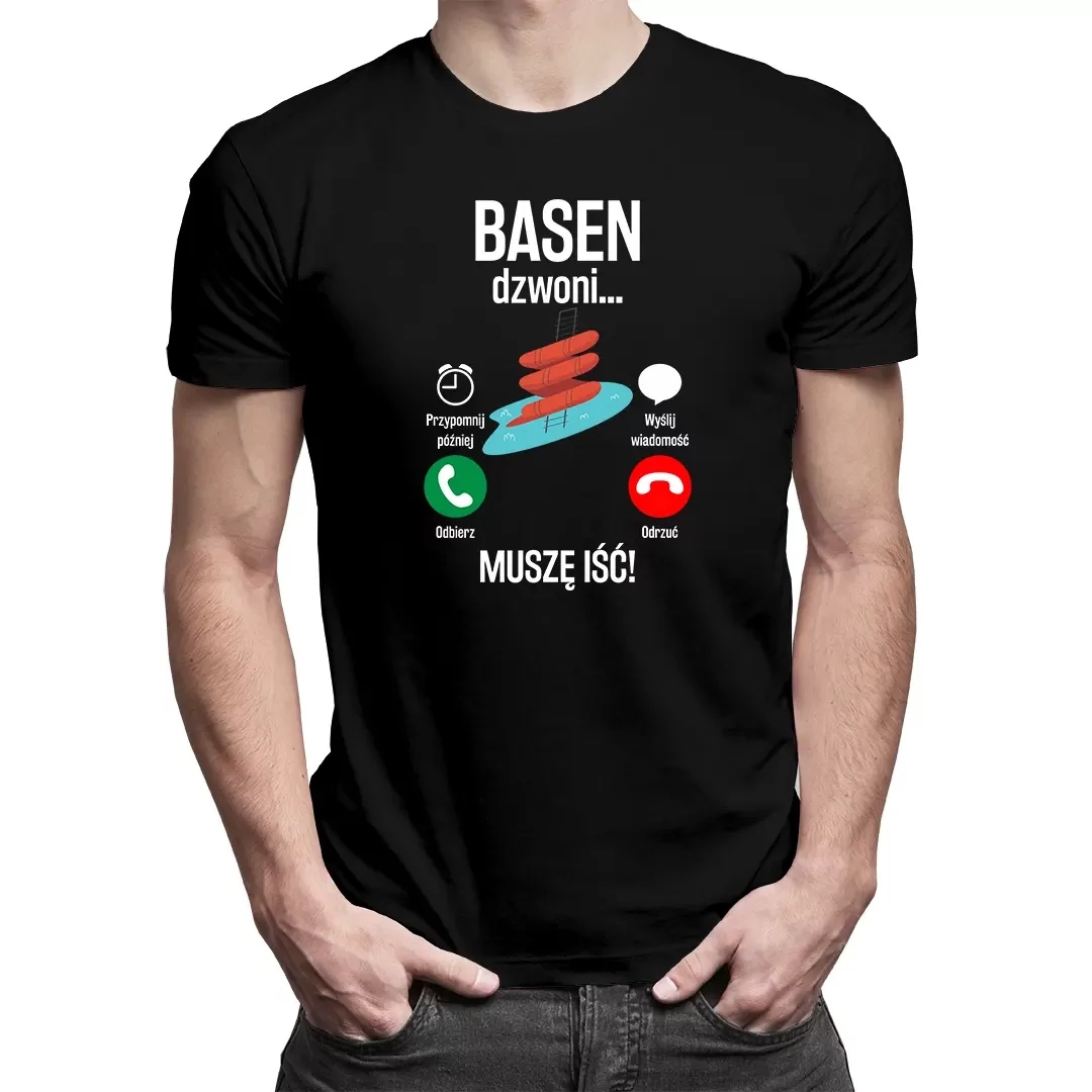 

Dla Pływaka Basen dzwoni muszę iść T-shirt