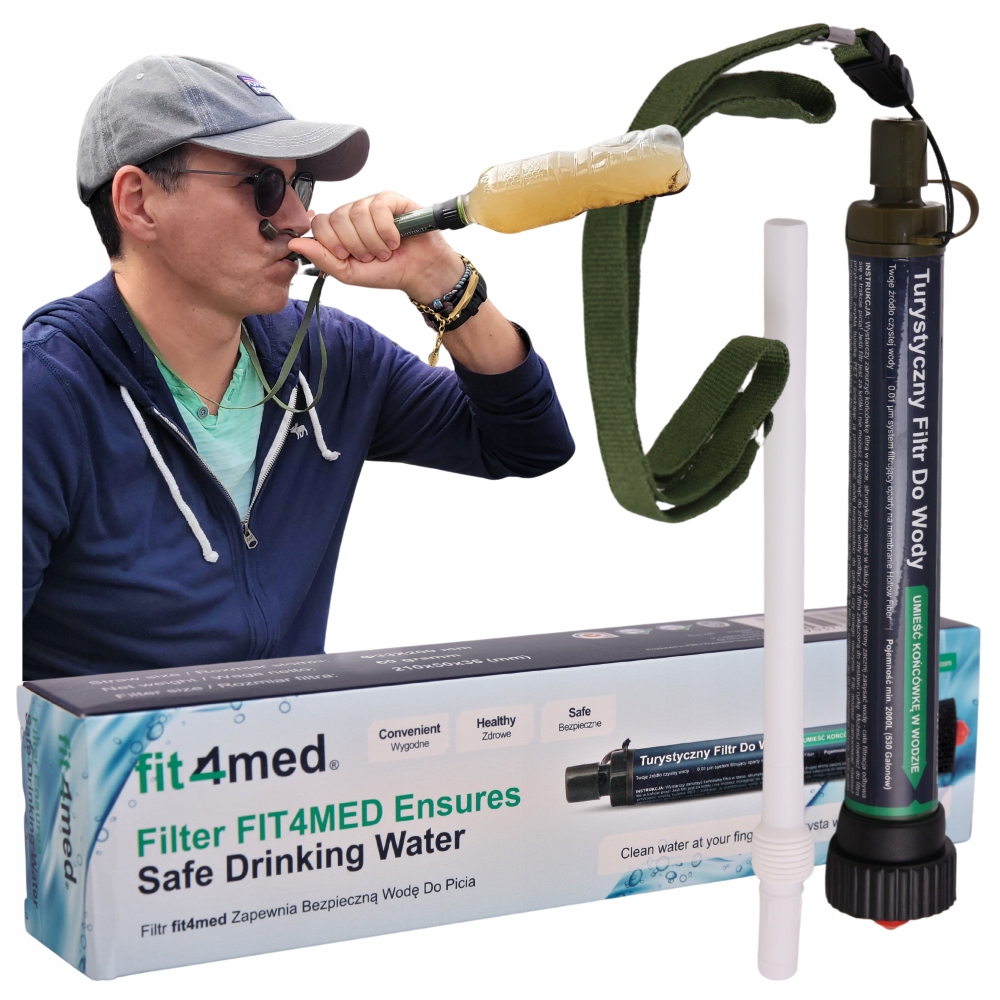 Filtr Do Wody Osobisty Słomka Awaryjny Słoma Źródło Czystej Wody Survivalow