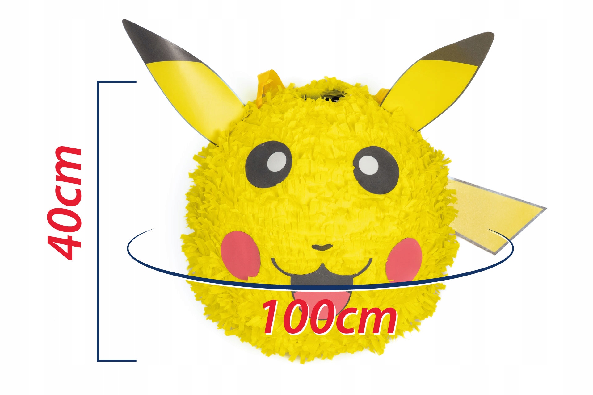 PINIATA XXL -100CM POKEMON PIKACHU + DODATKI Marka bez marki